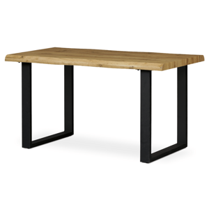 Jídelní stůl ADDY dub divoký/černá, šířka 135 cm