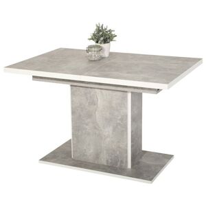 Stůl ALICE T beton/bílá