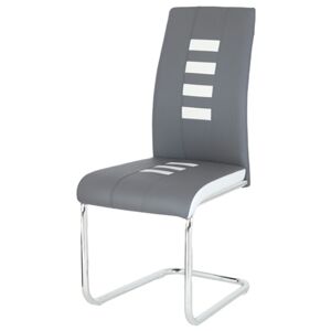 Jídelní židle ANASTASIA šedá/bílá