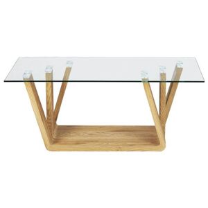 Konferenční stolek ANTIA dub/sklo