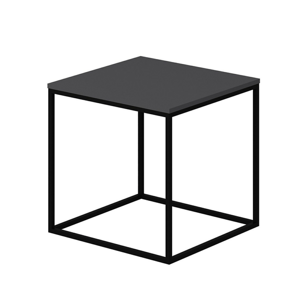 Přístavný stolek BASAK antracitová/černá