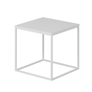 Přístavný stolek BASAK bílá