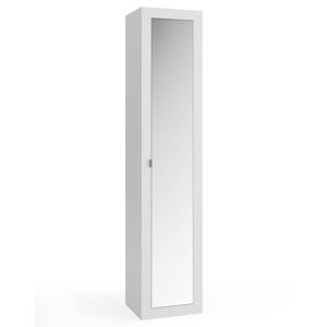 Vysoká koupelnová skříňka BASIC 18 bílá lesklá