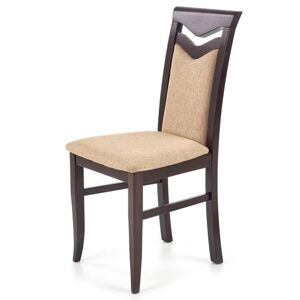 Jídelní židle CATRUNI wenge/béžová