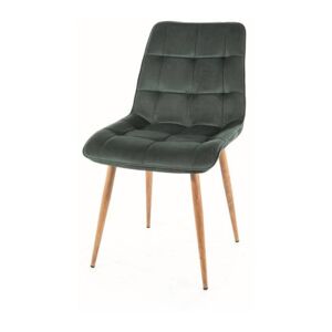 Jídelní židle CHAC 1 dub/zelená