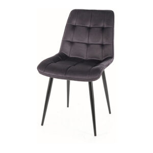 Jídelní židle CHAC 1 tmavě šedá/černá