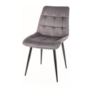 Jídelní židle CHAC 1 šedá/černá