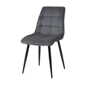 Jídelní židle CHAC 6 tmavě šedá/černá