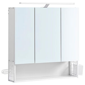 Zrcadlová skříňka s osvětlením CHIC bílá