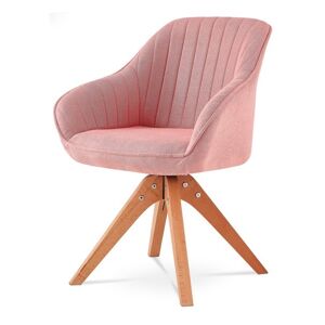 Jídelní židle CHIP I růžová/buk