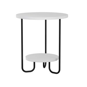 Přístavný stolek CORRO bílá/černá