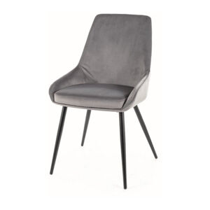 Jídelní židle CUBI šedá/černá