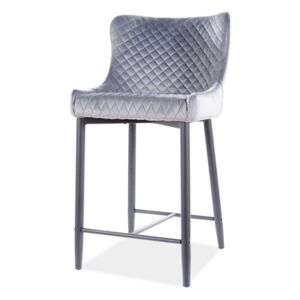 Barová židle CULAN H2 šedá/černá