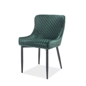Jídelní židle CULAN zelená/černá
