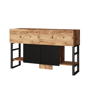 Konzolový stolek DEWEY borovice atlantic/černá
