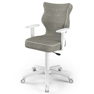 Sconto Kancelářská židle ENTELO DUO 6 šedá/bílá