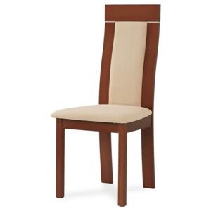 Sconto Jídelní židle ELENA třešeň/béžová