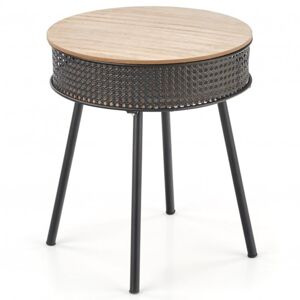 Přístavný stolek ERIS černá/přírodní