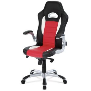 Sconto Kancelářská židle ESTER červená/černá
