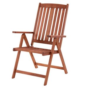 Polohovací zahradní židle FANO akáciové dřevo