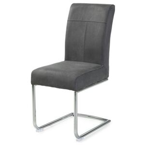 Sconto Jídelní židle FLORIAN šedá/chrom