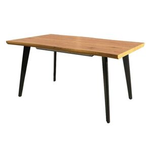 Jídelní stůl FRISNU dub/černá, šířka 120 cm