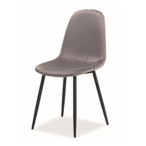 Jídelní židle FUX šedá/černá