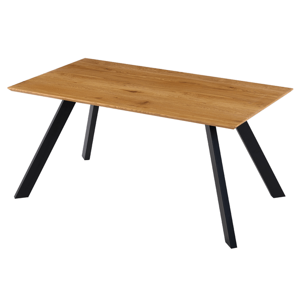 Jídelní stůl GAMORA dub divoký/černá, šířka 160 cm