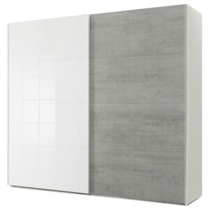 Sconto Skříň GAVERA bílá/beton