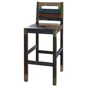 Barová židle GOA mangovník/akácie/kovové aplikace