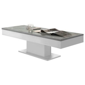 Sconto Konferenční stolek GRANNY 120 DUB bílá matná/beton