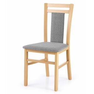 Jídelní židle HEBIRT 8 dub medový/šedá