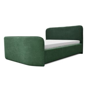 Čalouněná postel HELENE zelená, 140x200 cm