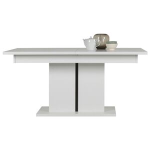 Jídelní stůl IVONA bílá, rozkládací 160-200 cm