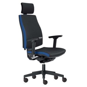 Kancelářská židle JOHN černá/modrá