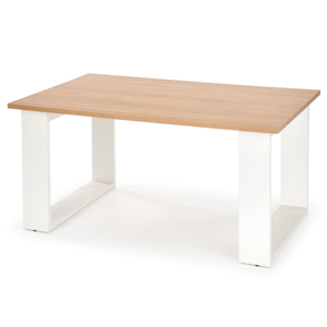 Konferenční stolek LABRO dub zlatý/bílá