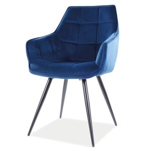 Jídelní židle LALAO modrá/černá