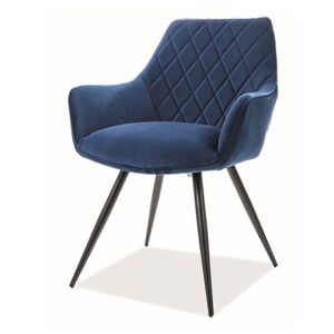 Jídelní židle LANIO modrá/černá