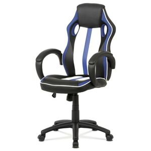 Sconto Kancelářská židle LAWRENCE modrá/černá/bílá