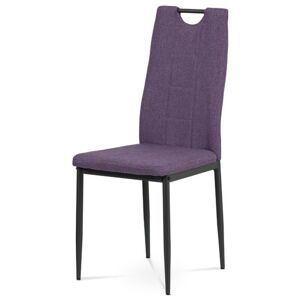 Sconto Jídelní židle LEILA fialová/antracitová