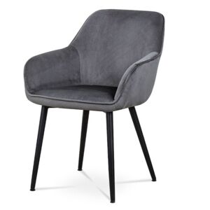 Jídelní židle LORETA šedá/černá