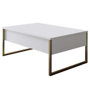 Konferenční stolek LUXE bílá/zlatá