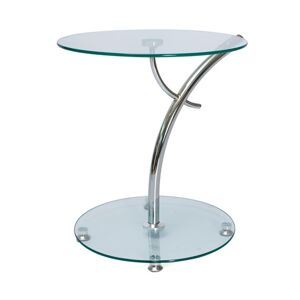 Přístavný stolek MENO sklo/chrom