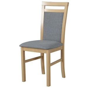 Jídelní židle MILAN 5 dub sonoma/světle šedá