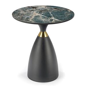 Přístavný stolek MURINO mramor/černá