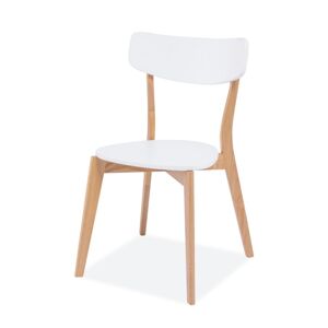 Jídelní židle MUSSU dub/bílá