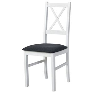 Jídelní židle NILA 10 bílá/tmavě šedá