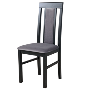 Jídelní židle NILA 2 NEW černá/šedá