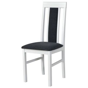 Jídelní židle NILA 2 bílá/tmavě šedá