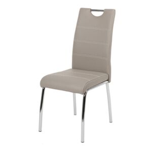 Jídelní židle NOEMI lanýžová/kov